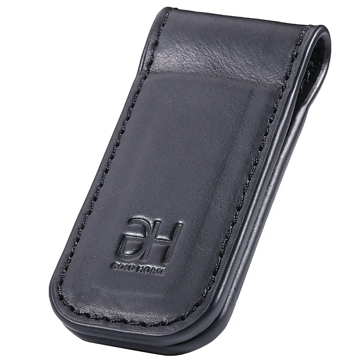 GH GOLD HORSE Slim Magnetic Money Clip Genuine Leather Business Card Holder for Men | 7 cm (2.75 in) - view 3