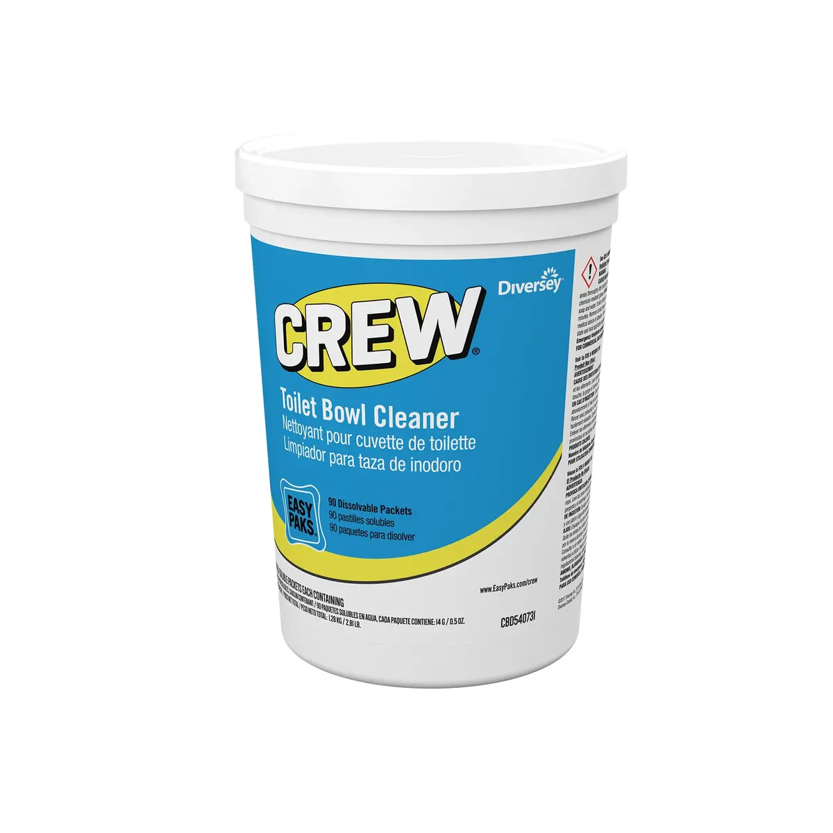 CREW Diversey Toilet Bowl Cleaner Easy Paks 180 Count | Enzyme & Detergent Formula with Floral Scent - view 2