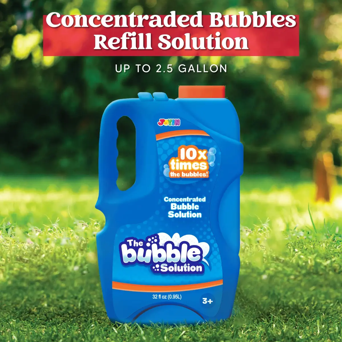 JOYIN Concentrated Bubble Solution 946ml (32 Fl Oz) | Non-Toxic, BPA-Free, ASTM-Tested for Kids - view 2