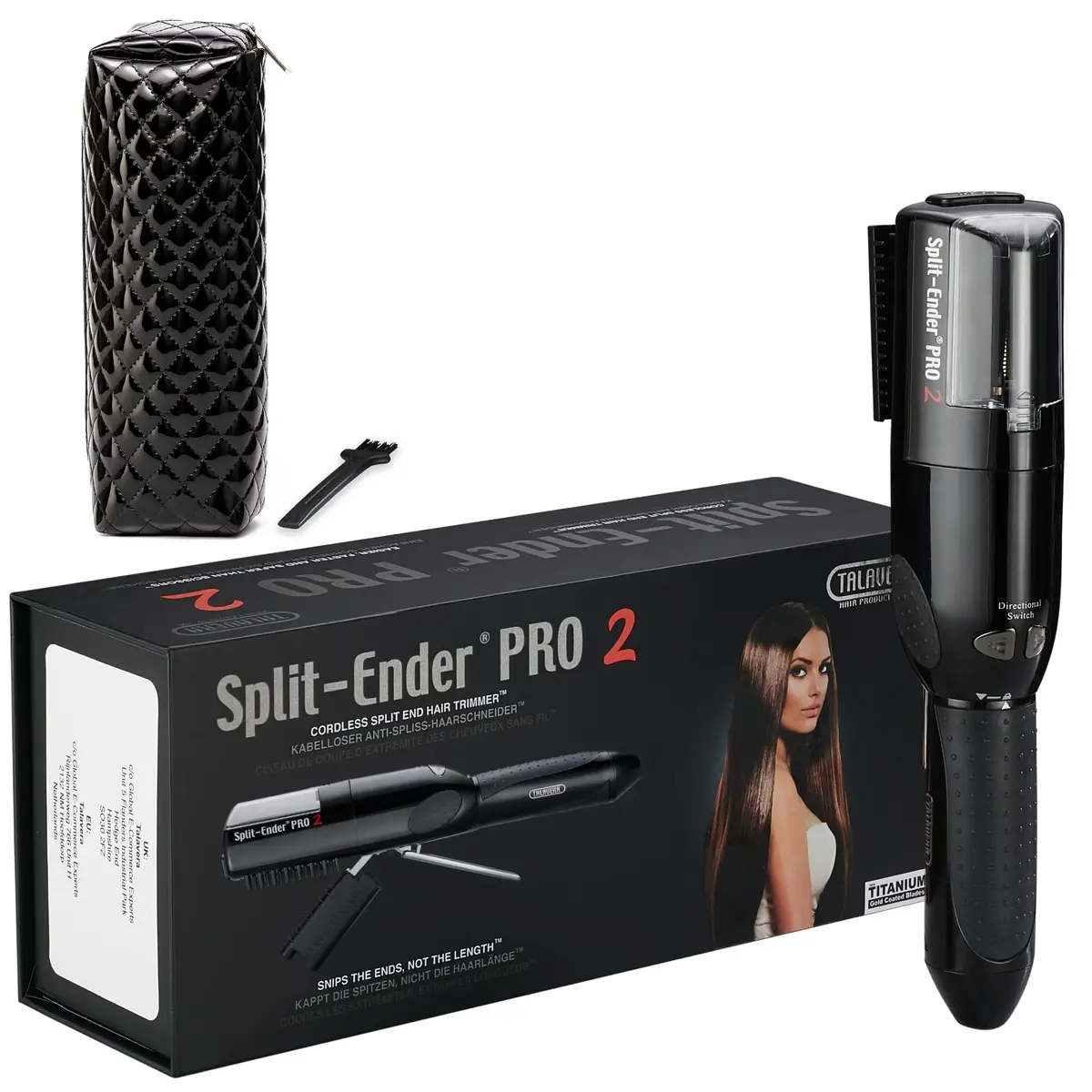 Split-Ender Pro 2 - Cordless Hair Trimmer for Damaged & Dry Hair | Safe Split End Removal (70-120c) - view 3