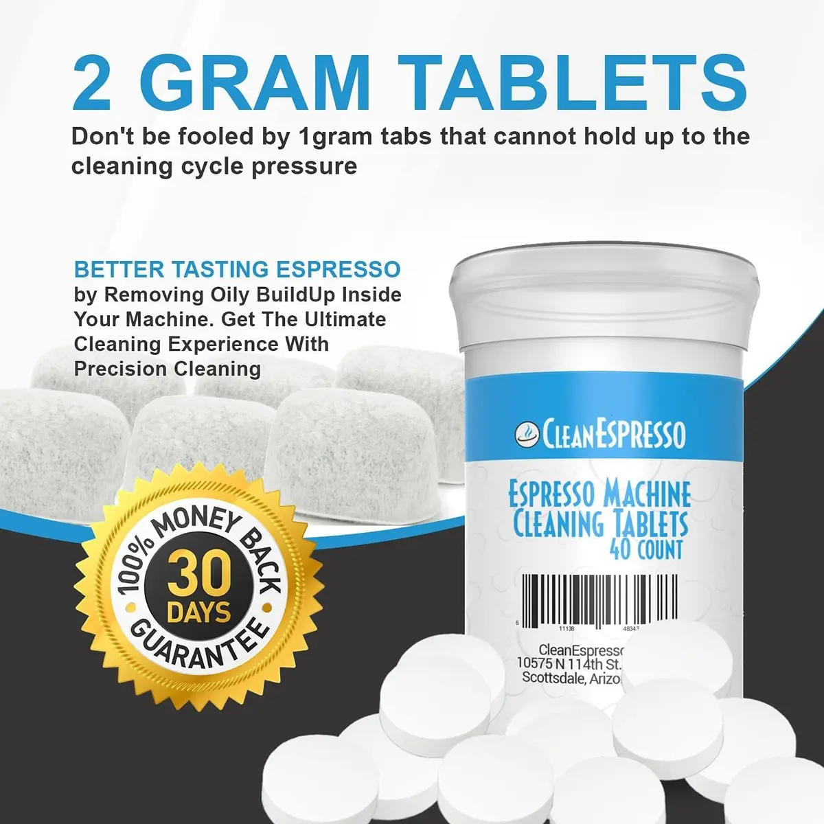 CleanEspresso Designed for Breville Cleaning Kit - 40 Tablets & 6 Water Filters | Better Tasting Espresso & Longer Machine Life - view 4