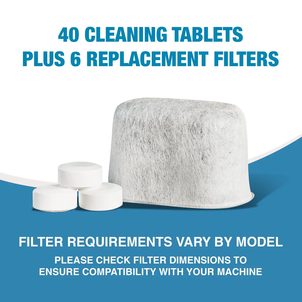 CleanEspresso Designed for Breville Cleaning Kit - 40 Tablets & 6 Water Filters | Better Tasting Espresso & Longer Machine Life - view 5