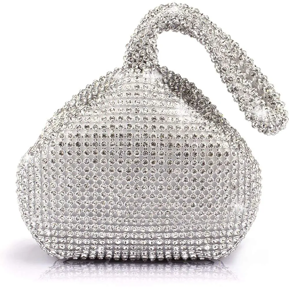 JIAN YA NA Evening Clutch Bag for Women | Rhinestone Party Purse with Magnetic Closure - main product image