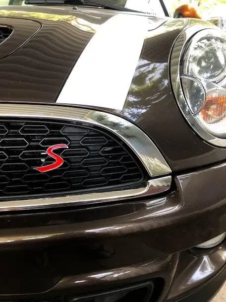Zorratin Vehicle Emblem for MINI Cooper R56 F56 | Weatherproof Metal Red Grille Badge (125*25mm) - view 6