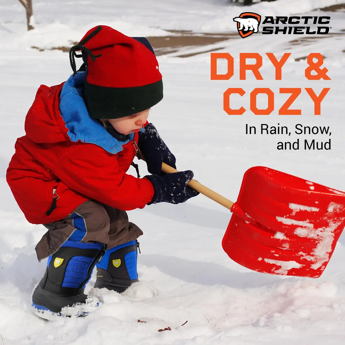 ArcticShield Kids Winter Boots Blue 11 Little Kid | Waterproof Insulated Snow Boots for Boys & Girls - view 7