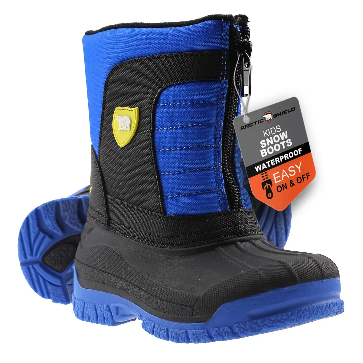 ArcticShield Kids Winter Boots Blue 11 Little Kid | Waterproof Insulated Snow Boots for Boys & Girls - view 8