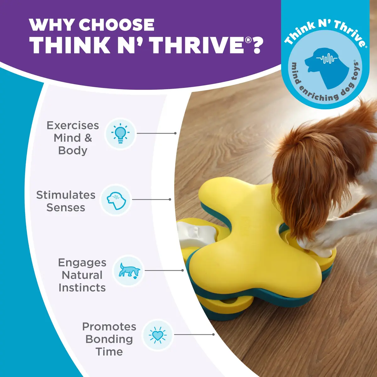 Outward Hound Nina Ottosson Dog Tornado Treat Puzzle 9.75" x 7.25" x 3.07" | Interactive Enrichment for Dogs - view 6