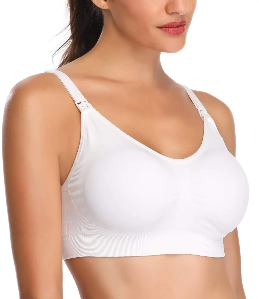 Lataly Womens Sleeping Nursing Bra Wirefree Breastfeeding Maternity Bralette Color Pack of 5 Size XL | Comfortable Support for Postpartum & Night Use - view 3