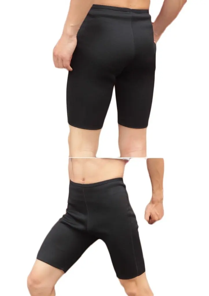 Bakerdani Mens Hot Sweat Thermo Shorts | Neoprene Body Shaper for Weight Loss (XXXL = US XL - XXL) - view 3