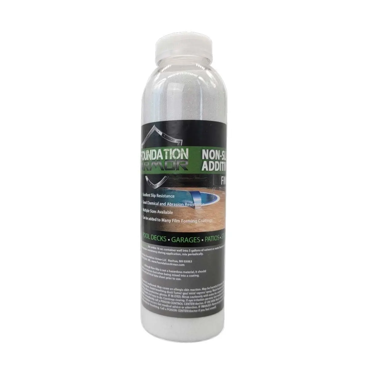 Foundation Armor Non-Slip Additive for Acrylic Sealers, Epoxy Coatings, and Urethane Coatings (Coarse) | Surface Traction & Water Resistance - main product image