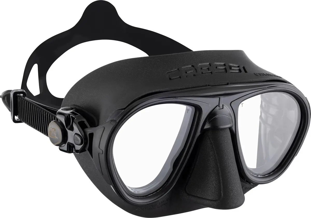 Cressi Calibro Low Volume Masks, Black/Black | Fog-Stop System & Wide View - main product image