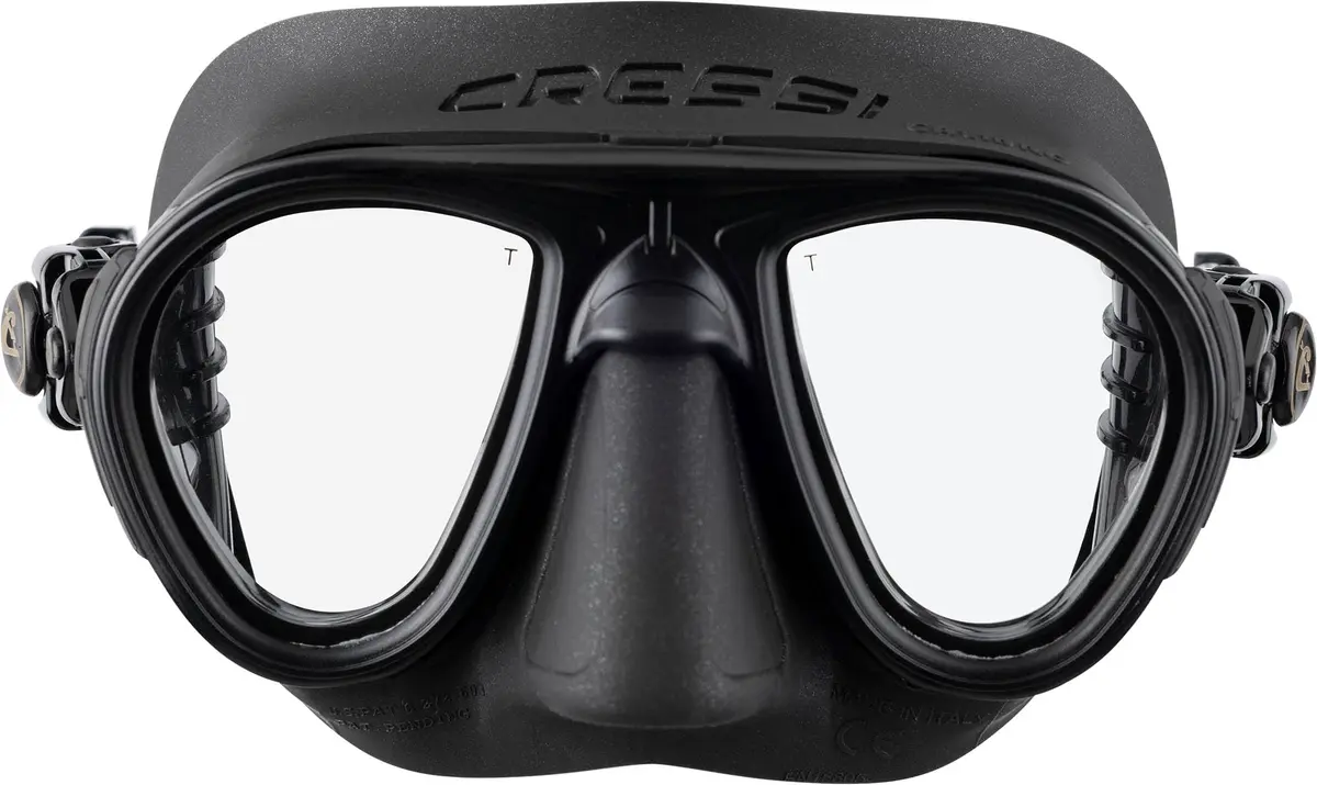 Cressi Calibro Low Volume Masks, Black/Black | Fog-Stop System & Wide View - view 2