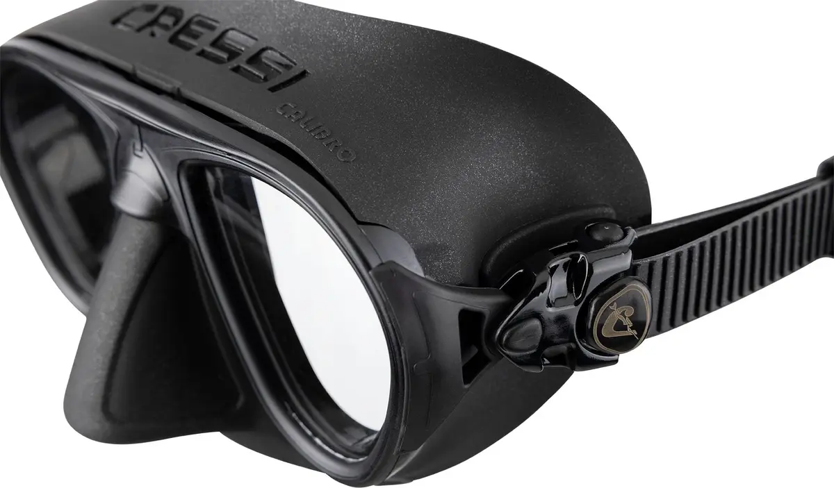 Cressi Calibro Low Volume Masks, Black/Black | Fog-Stop System & Wide View - view 4