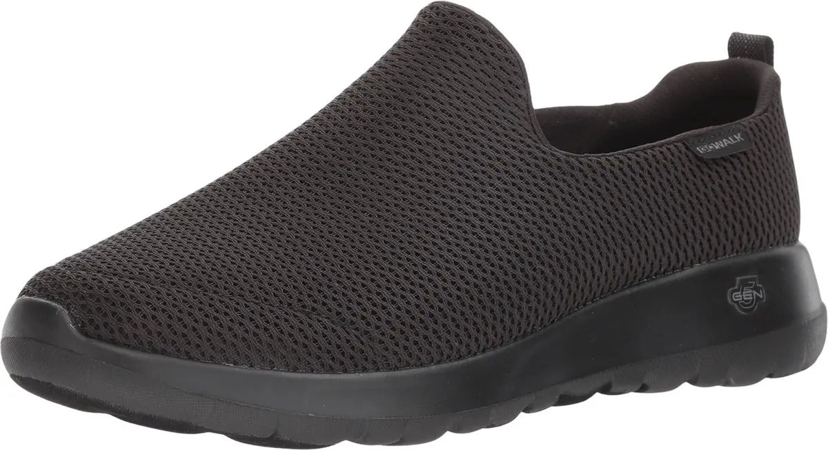 Skechers Men’s Go Walk Max-Athletic Air Mesh Slip On Shoe, Black, 12.5 X-Wide | Breathable Comfort for Indian Walkers - main product image