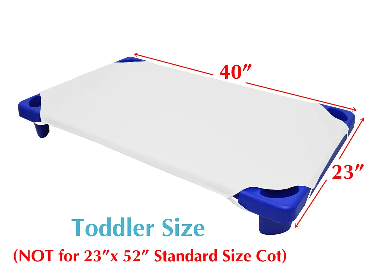 American Baby Company Cotton-Polyester Blend Toddler Cot Sheet 23" x 40" | Soft & Breathable Daycare Sheet - view 2