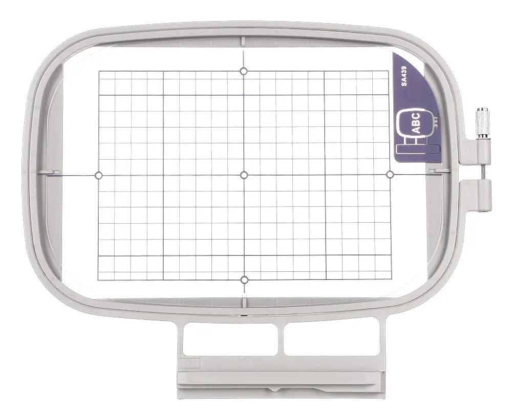 YICBOR Large Embroidery Hoop 5" x 7" | Clear grid for accurate alignment - main product image