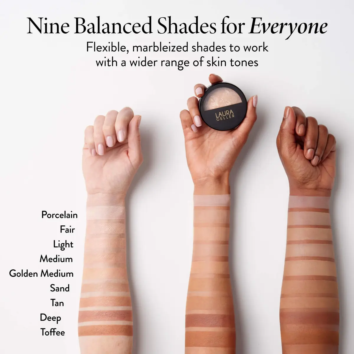LAURA GELLER Baked Balance-n-Brighten Powder Foundation – Medium | Self-Adjusting, Radiant Finish, 0.32 Oz - view 7