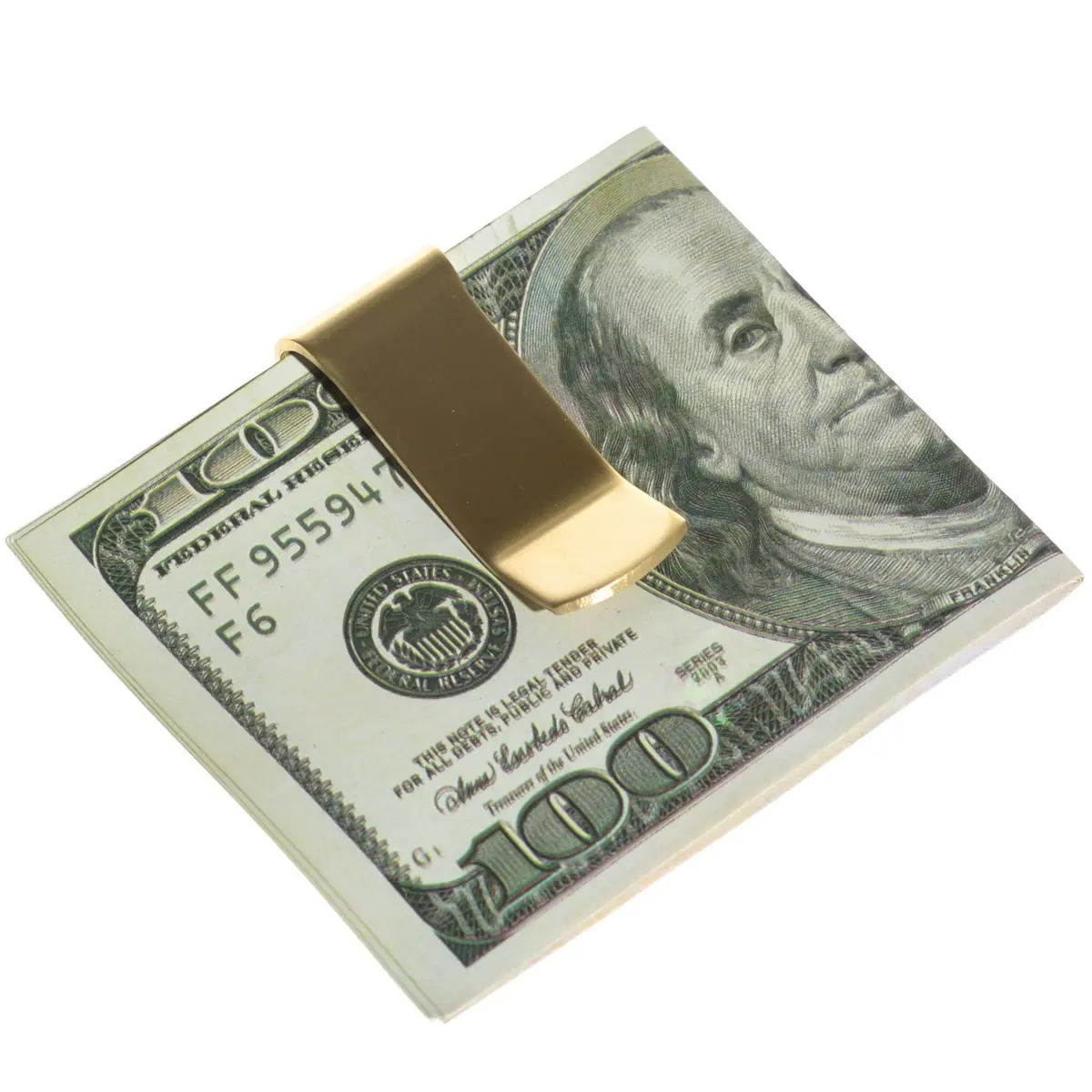 CKLT Money Clip Brass Wallet | Slim, Secure & Stylish for Men in India - view 4