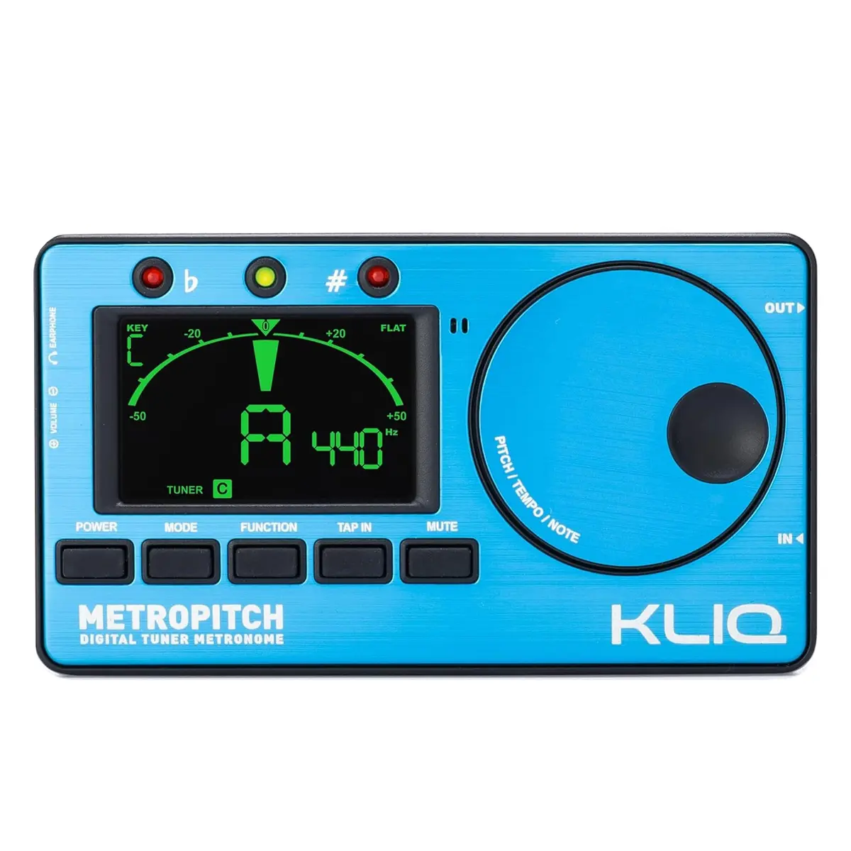 KLIQ MetroPitch Digital Metronome & Tuner for Piano, Guitar & Bass | 3-in-1 Pocket Device with Accurate Tuning & Timing - main product image
