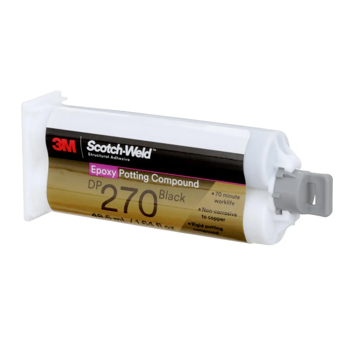 3M Scotch-Weld Epoxy Potting Compound DP270 48.5mL Duo-Pak | Black, Low Viscosity, 70 Min Work Life - view 4