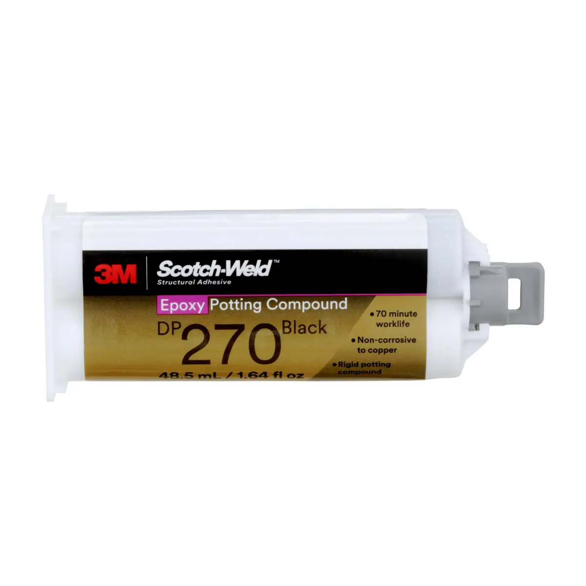 3M Scotch-Weld Epoxy Potting Compound DP270 48.5mL Duo-Pak | Black, Low Viscosity, 70 Min Work Life - view 3