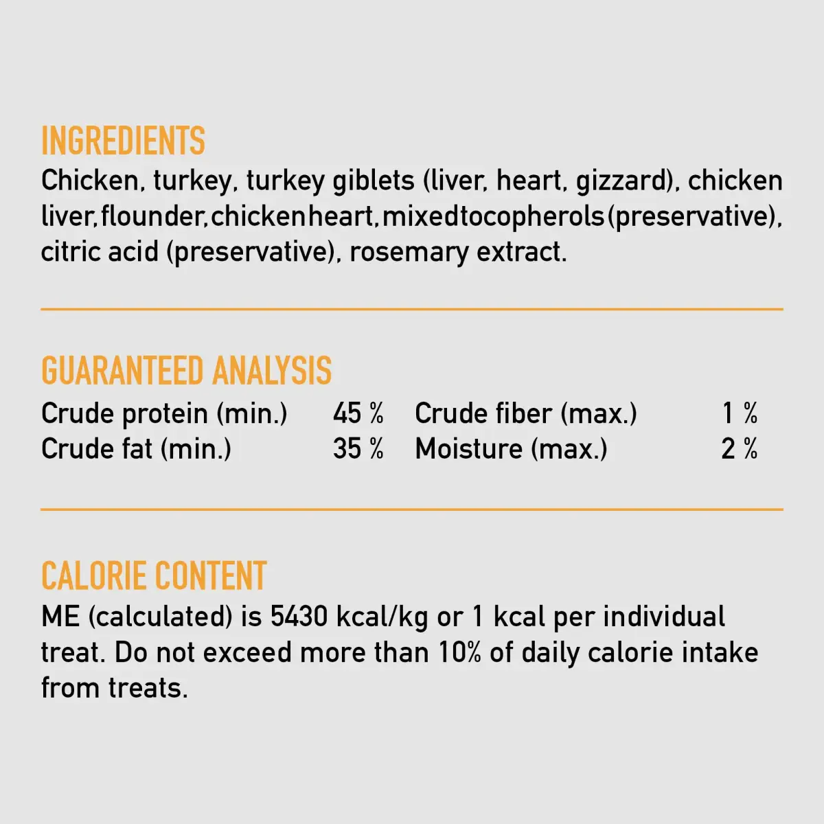ORIJEN Original Freeze Dried Cat Treats 1.25 oz (35.4 g) | 99% Animal Ingredients, Grain-Free, High Protein - view 5