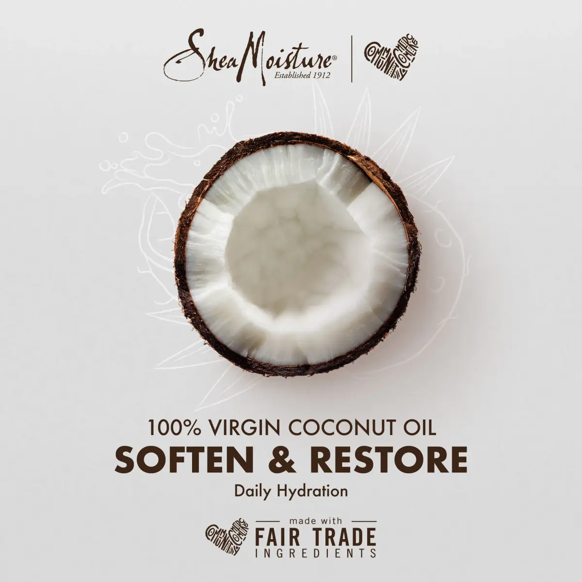SheaMoisture 100% Virgin Coconut Oil Overnight Face Oil 30ml (1 Fl Oz) | Hydrates & Renews Skin - view 3