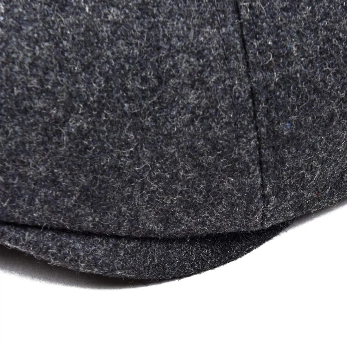 VOBOOM Men's Wool Blend 8 Panel Newsboy Cap Tweed Hat Grey | Vintage Herringbone Style - view 7