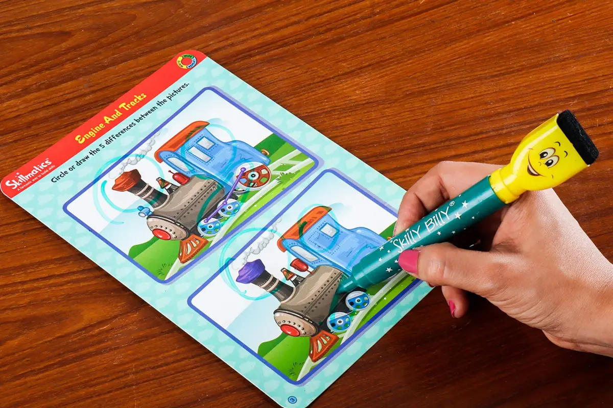 Skillmatics Transport Off We Go! Reusable Activity Mats with Dry Erase Marker | Ages 3-6 - view 5