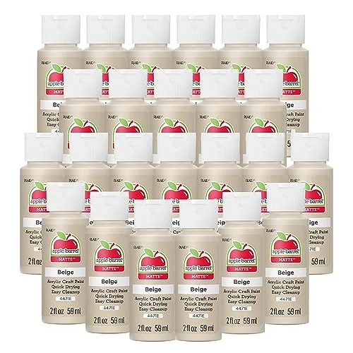 Apple Barrel Acrylic Paint Beige Matte Finish 2 oz (59 ml) | Non-Toxic Craft Paint - main product image
