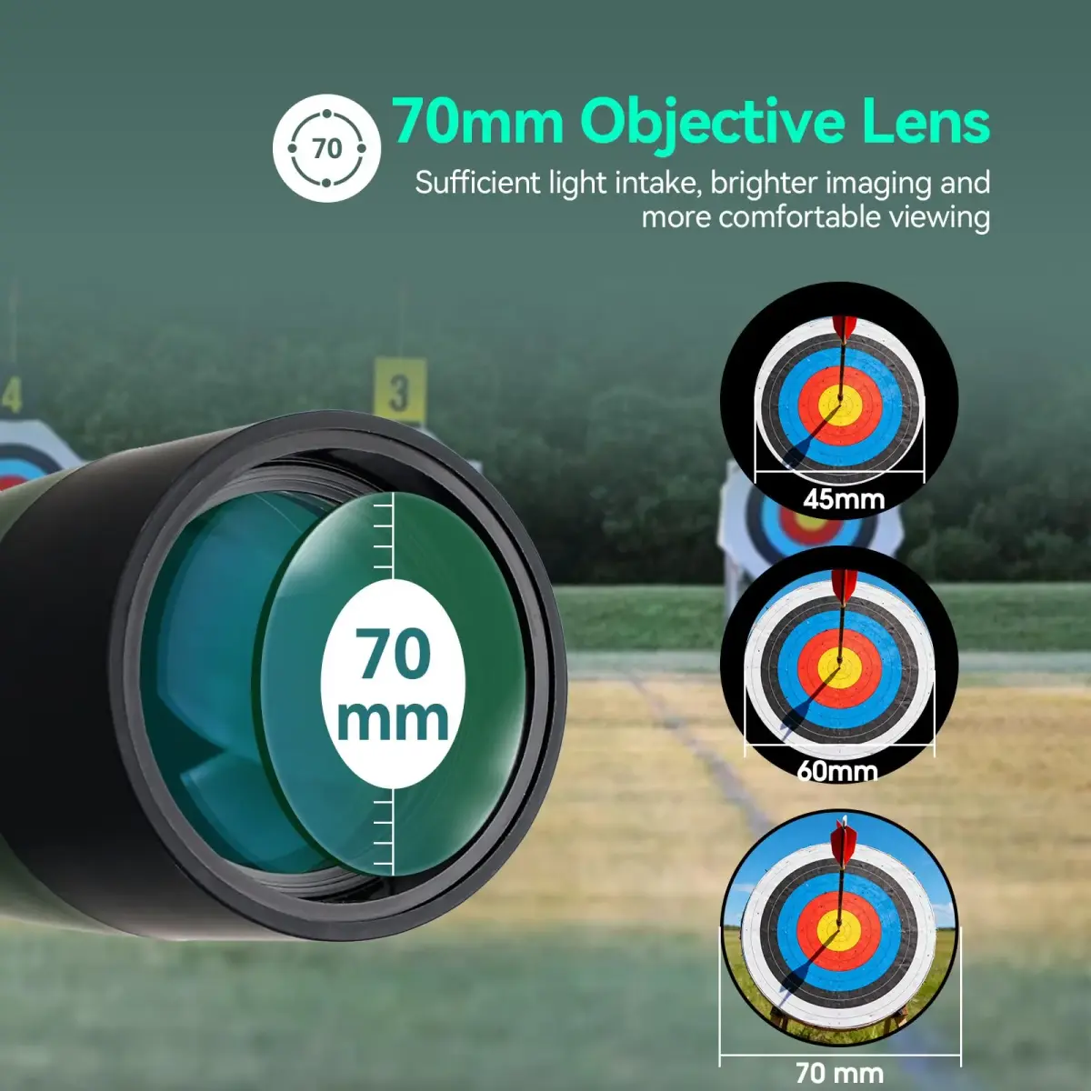 SVBONY SV28 Angled Spotting Scope 25-75x70mm with Tripod & Phone Adapter | Target Shooting Optics - view 4