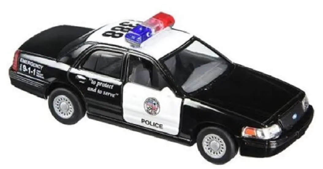 KiNSMART Ford Crown Victoria Police Interceptor 1:42 Scale 5" Die-Cast Car | Pullback Action for Kids & Collectors - main product image