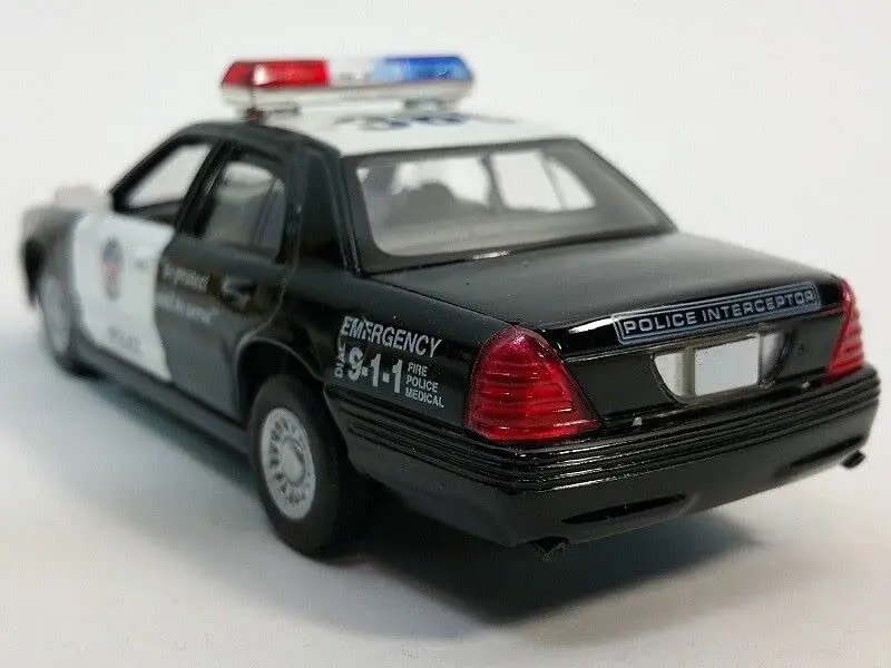 KiNSMART Ford Crown Victoria Police Interceptor 1:42 Scale 5" Die-Cast Car | Pullback Action for Kids & Collectors - view 6