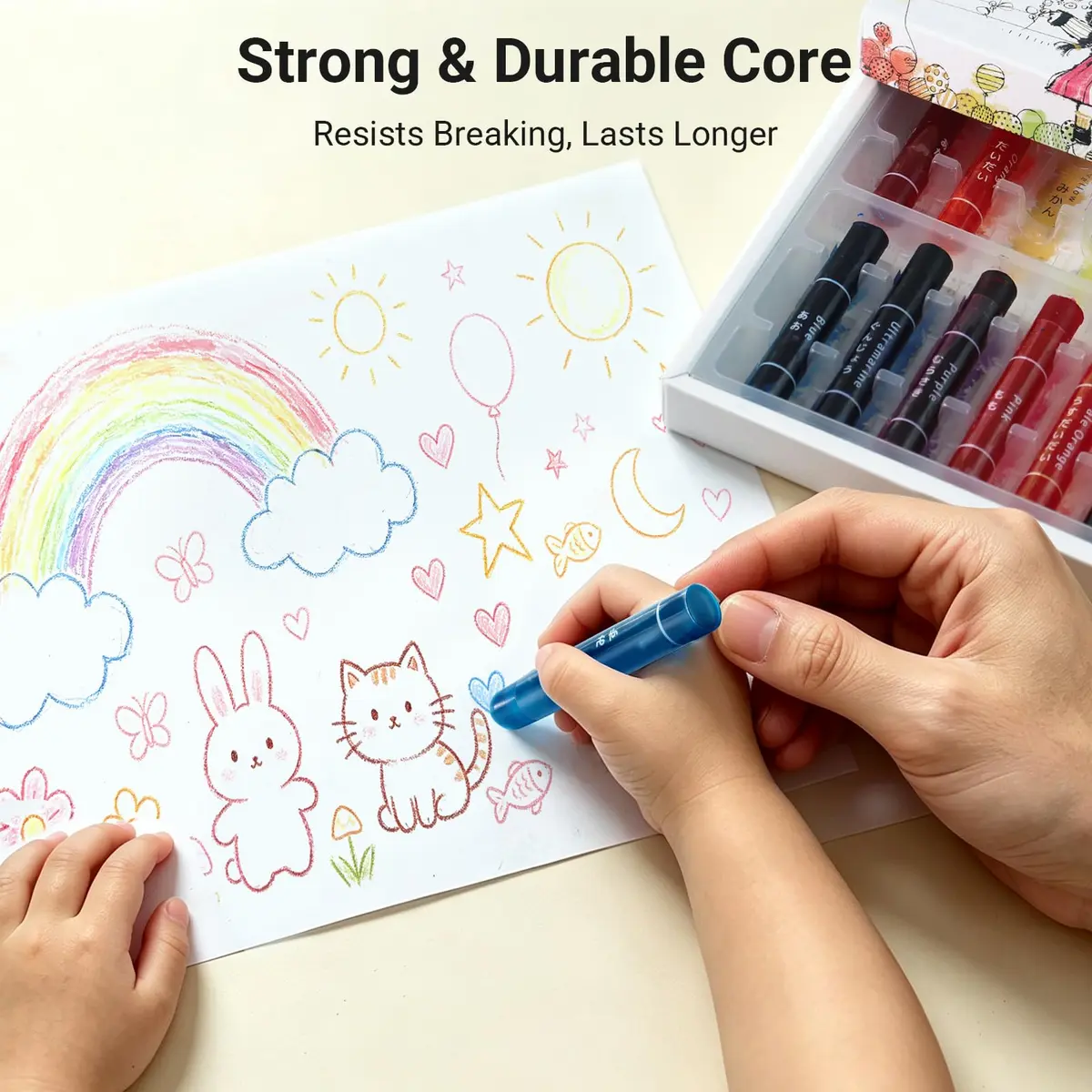 KOKUYO Transparent Crayons, 16 Colors | Oil Gel Crayon for Art Students & Hobbyists - view 6