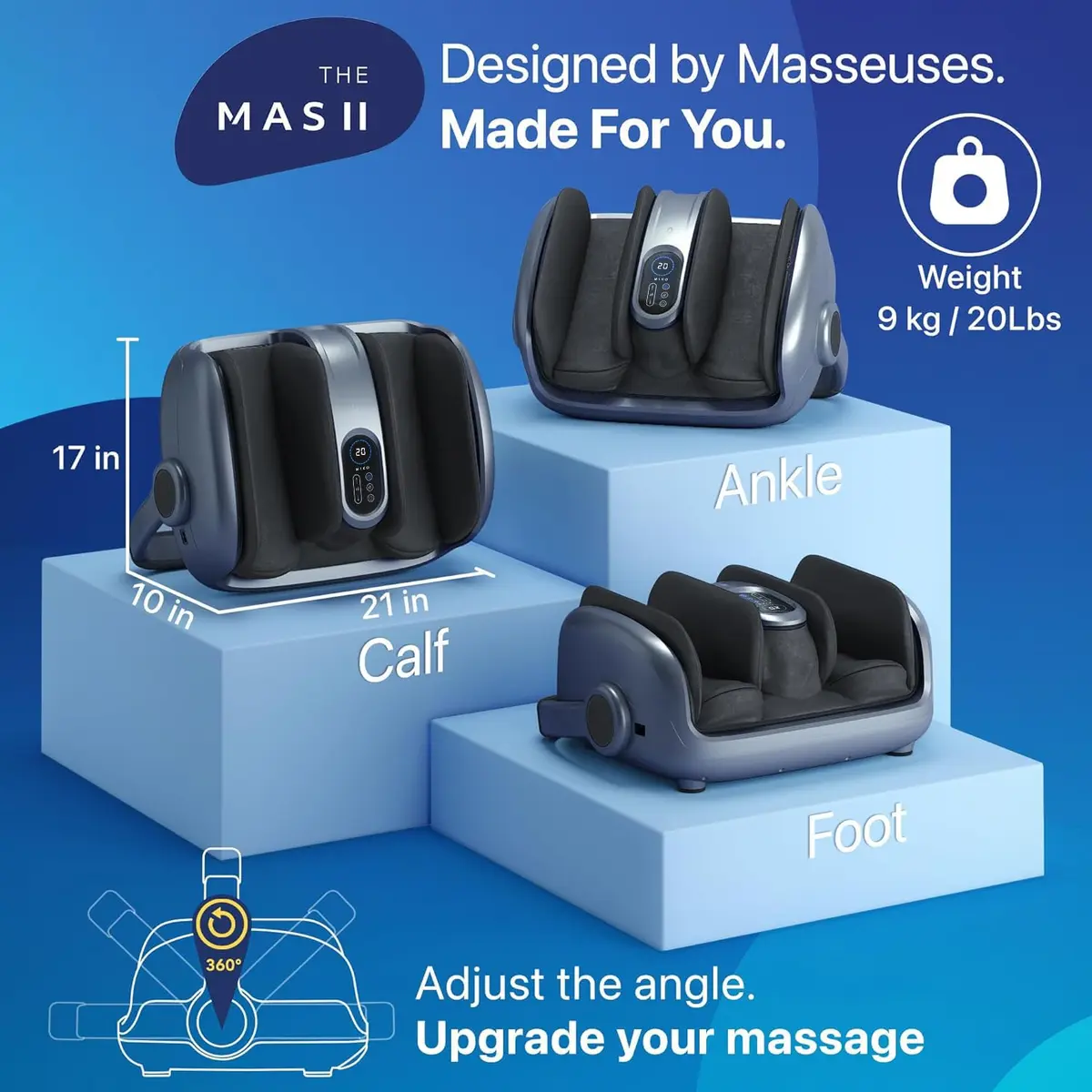 MIKO Shiatsu Foot Massager with Heat and Deep Kneading | Deep Tissue Relief & Circulation Boost - view 4