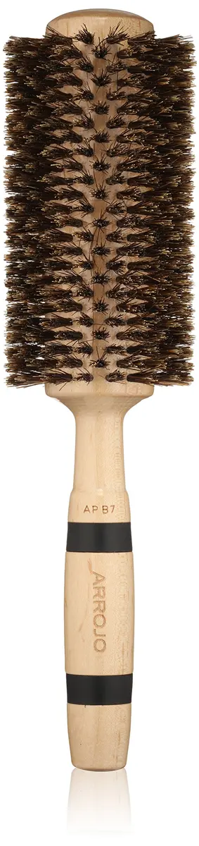 ARROJO Large Round Hair Brush 2.5 in (6.4 cm) | Natural Boar Bristles for Volume & Smoothness - main product image