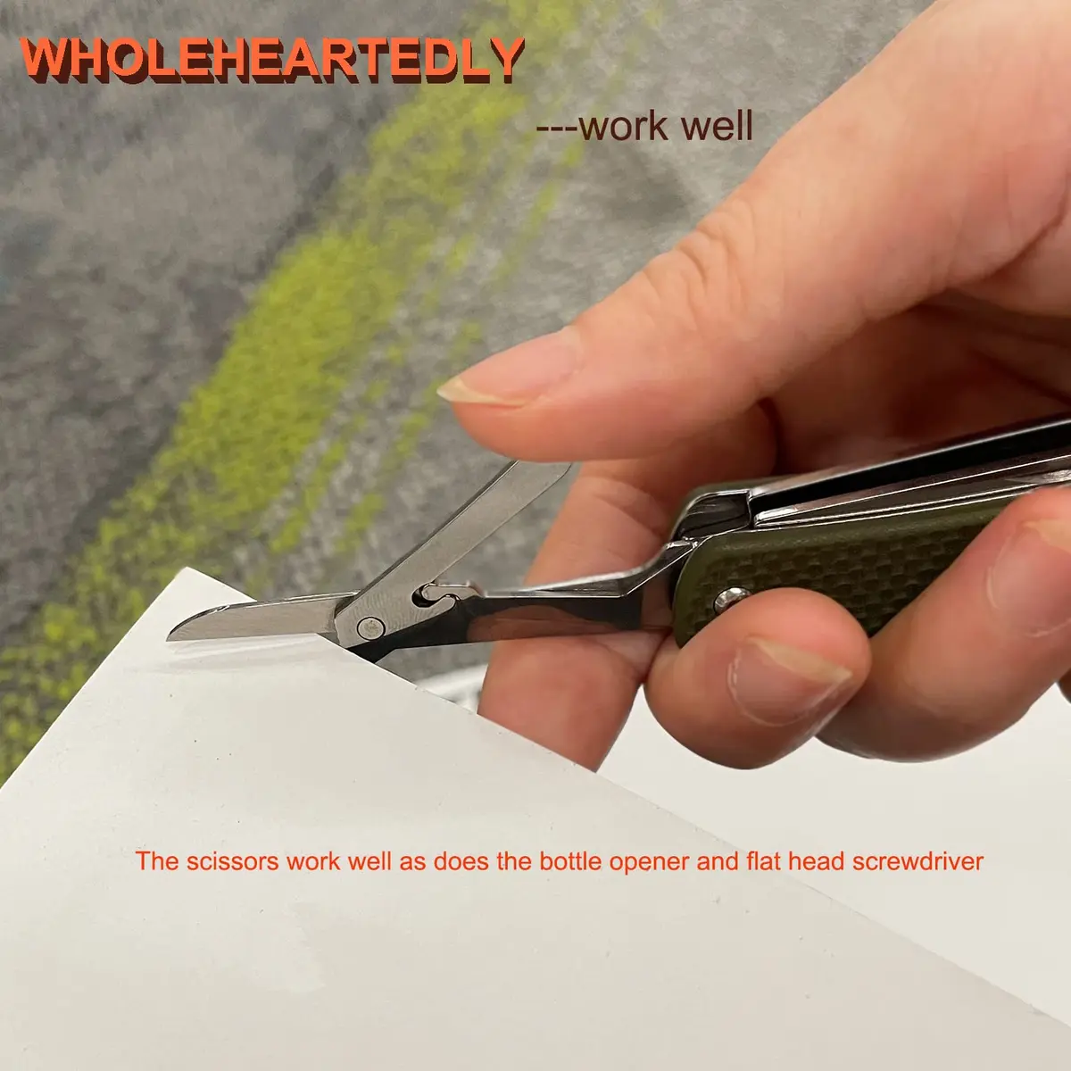 Ruike Small Pocket Knife Multitool 6 in 1 | High-Performance 12C27 Steel, G10 Handle, Compact & Versatile - view 5