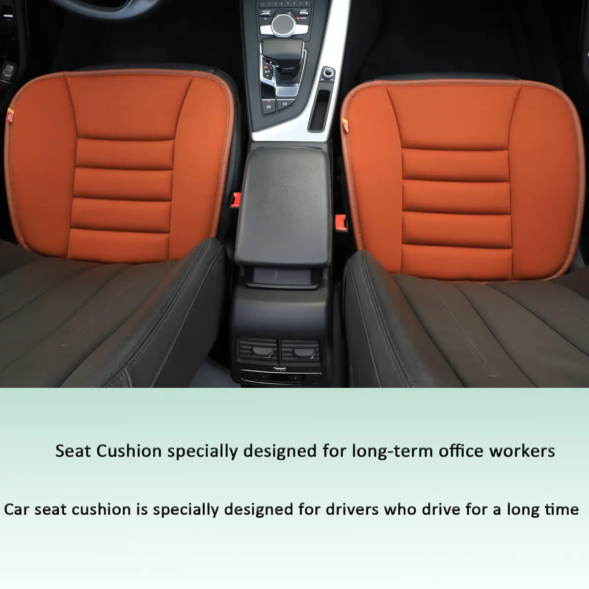 RaoRanDang Car Seat Cushion Pad with Memory Foam | 54cm x 46cm x 3cm (21.3" x 18.5" x 1.2") - view 5
