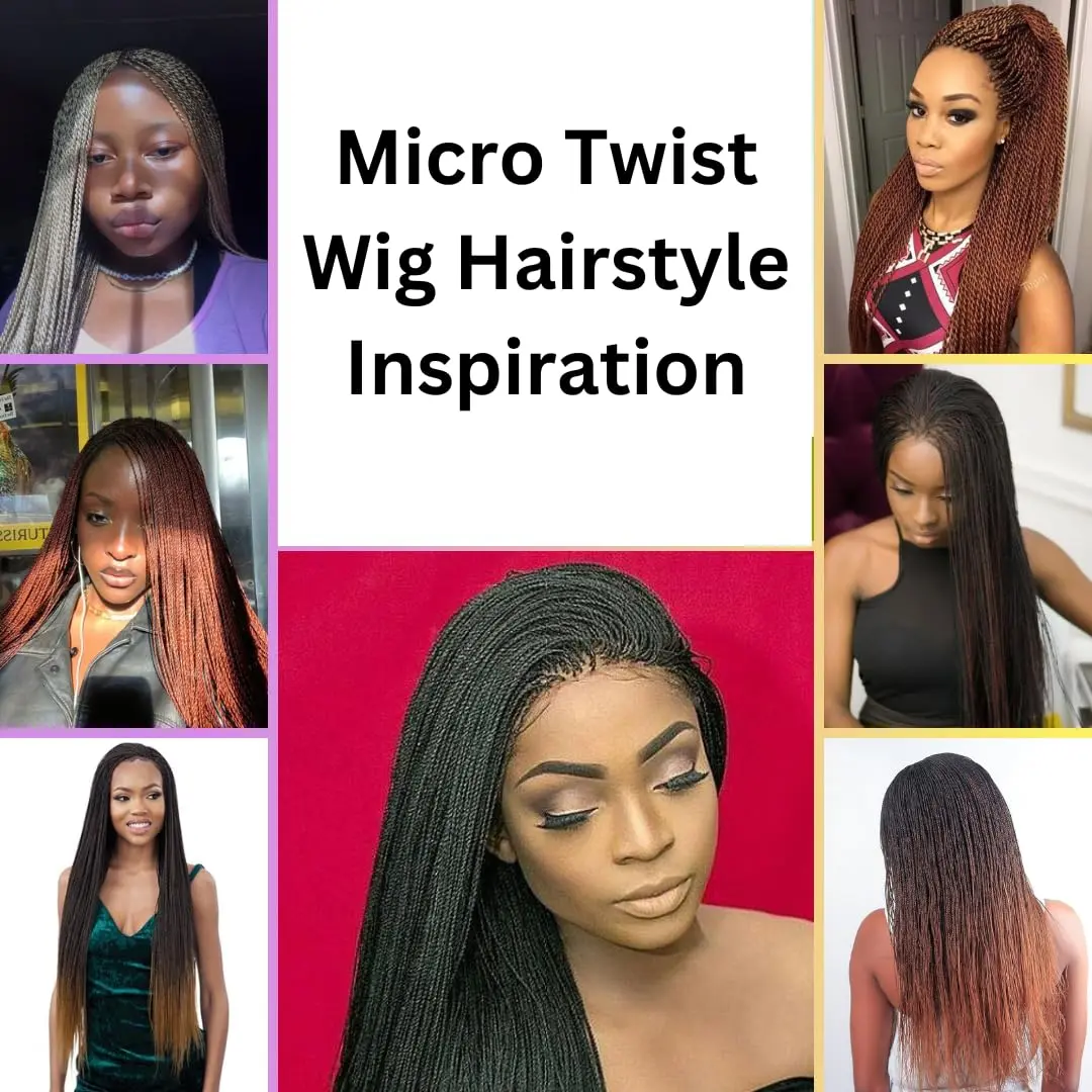 Wow Braids Micro Twist Wigs, 22 Inch Synthetic Hand Braided Wig for Black Women - view 3