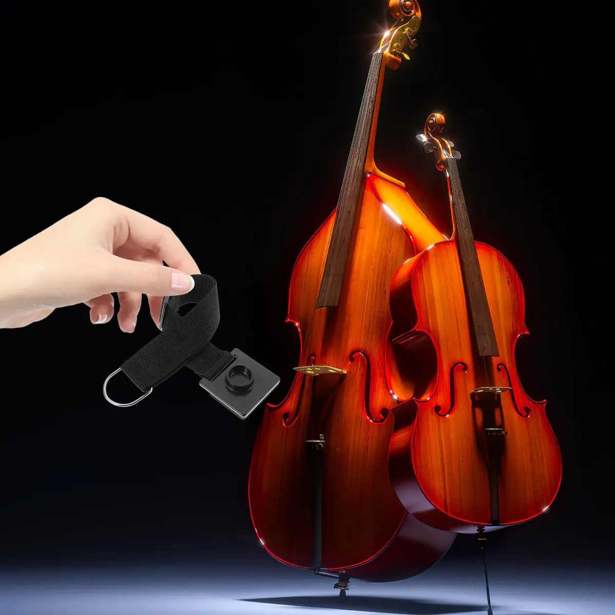rosenice Cello Endpin Anchor Anti-Slip Pad 21.65X3.14 Inch | Non-Skid Floor Protector for Cello Stability - view 3