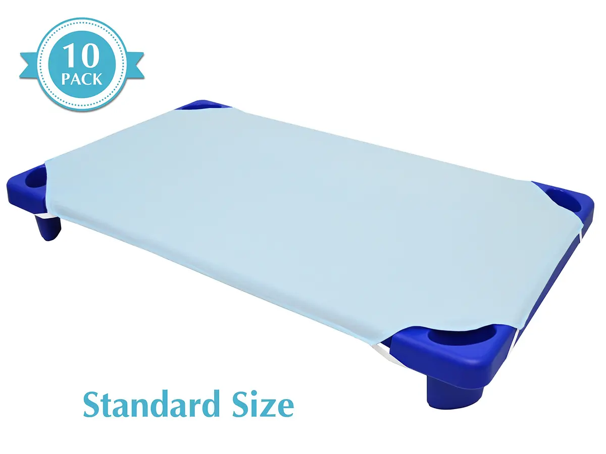 American Baby Company 10 Piece Cot Sheets 23" x 51" | Soft & Breathable Cotton Percale for Daycare - view 4