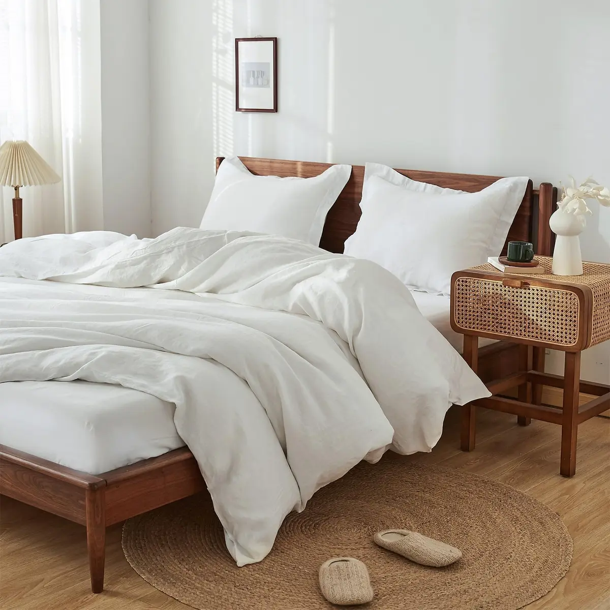 King Linens 100% Linen Pillow Shams 20'' x 36'' | Breathable & Soft, Pack of 2 - view 7