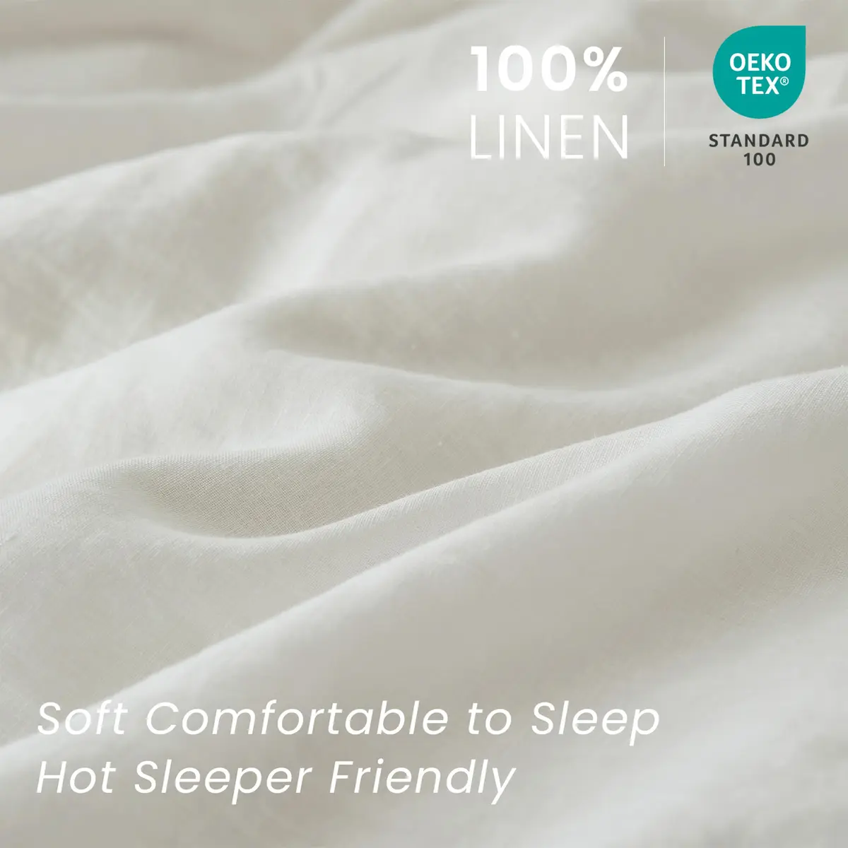 King Linens 100% Linen Pillow Shams 20'' x 36'' | Breathable & Soft, Pack of 2 - view 2