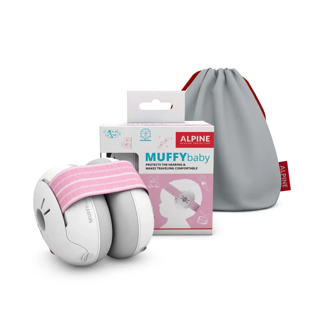 Alpine Muffy Baby Ear Protection Earmuffs for Babies & Toddlers up to 36 Months | Noise Reduction 23 dB SNR - main product image