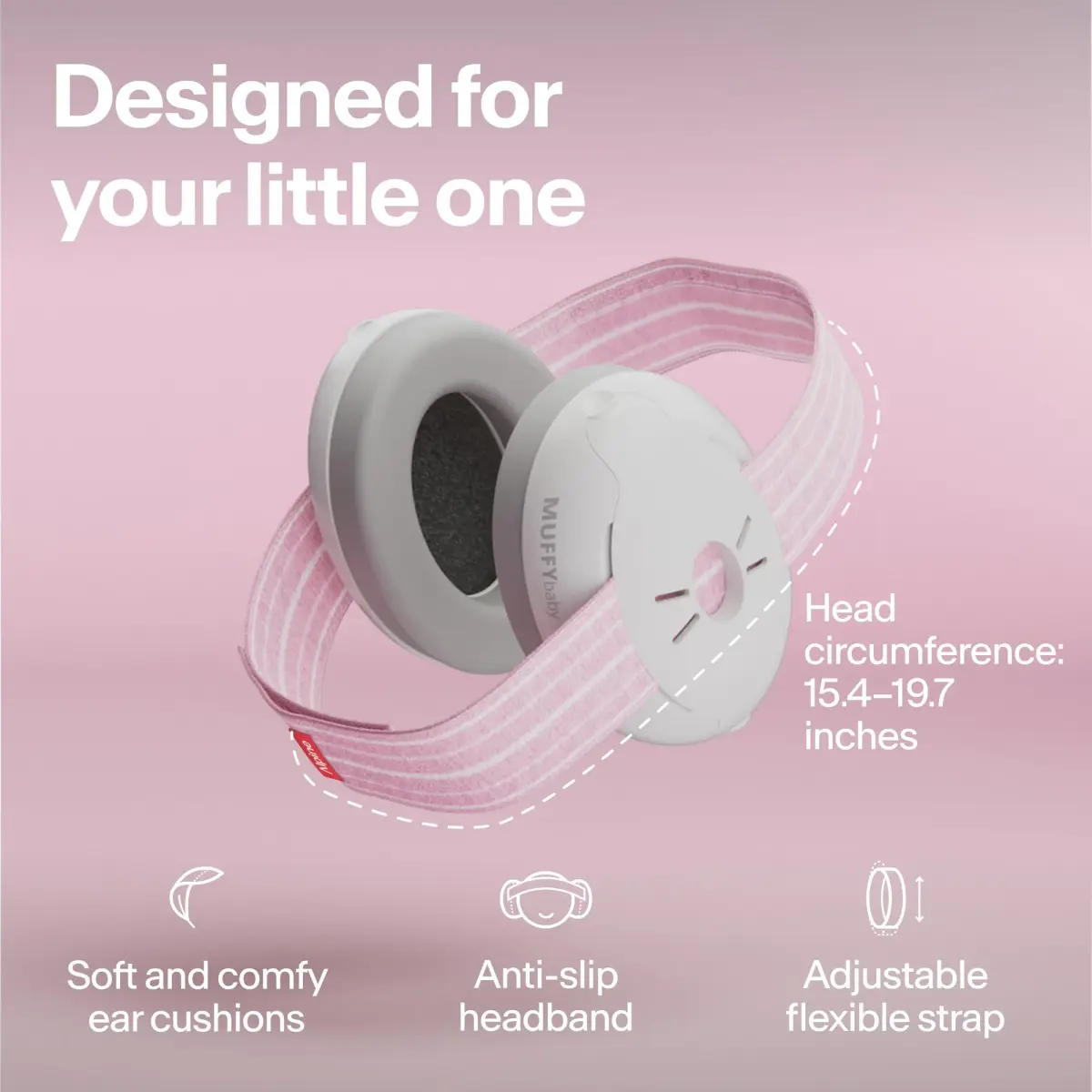 Alpine Muffy Baby Ear Protection Earmuffs for Babies & Toddlers up to 36 Months | Noise Reduction 23 dB SNR - view 3