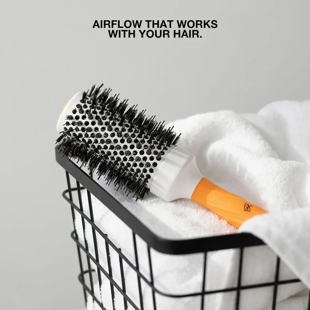 GK HAIR Global Keratin Large Thermal Round Brush 53mm | Anti-Static Frizz Control for Styling - view 8