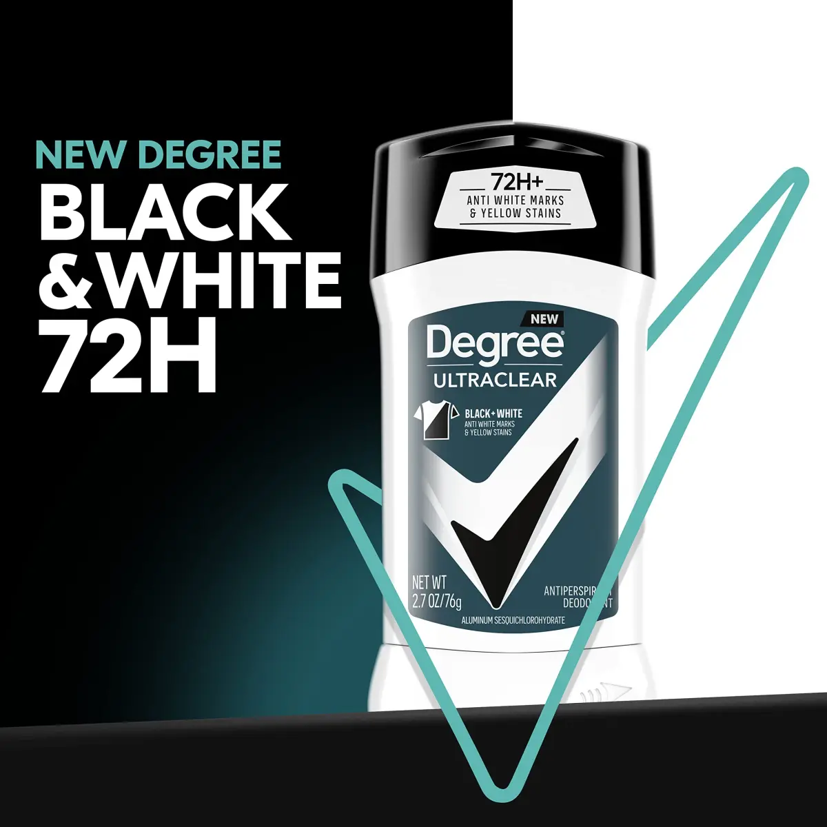 Degree Men UltraClear Black + White Antiperspirant Deodorant 4 Count 10.8 oz (2.7 oz Each) | 72-Hour Sweat & Odor Protection - view 5