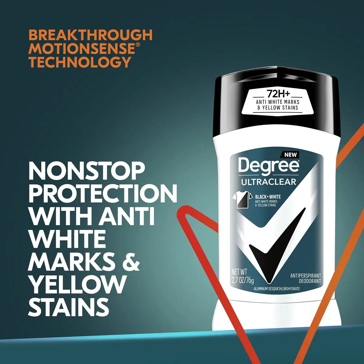 Degree Men UltraClear Black + White Antiperspirant Deodorant 4 Count 10.8 oz (2.7 oz Each) | 72-Hour Sweat & Odor Protection - view 6