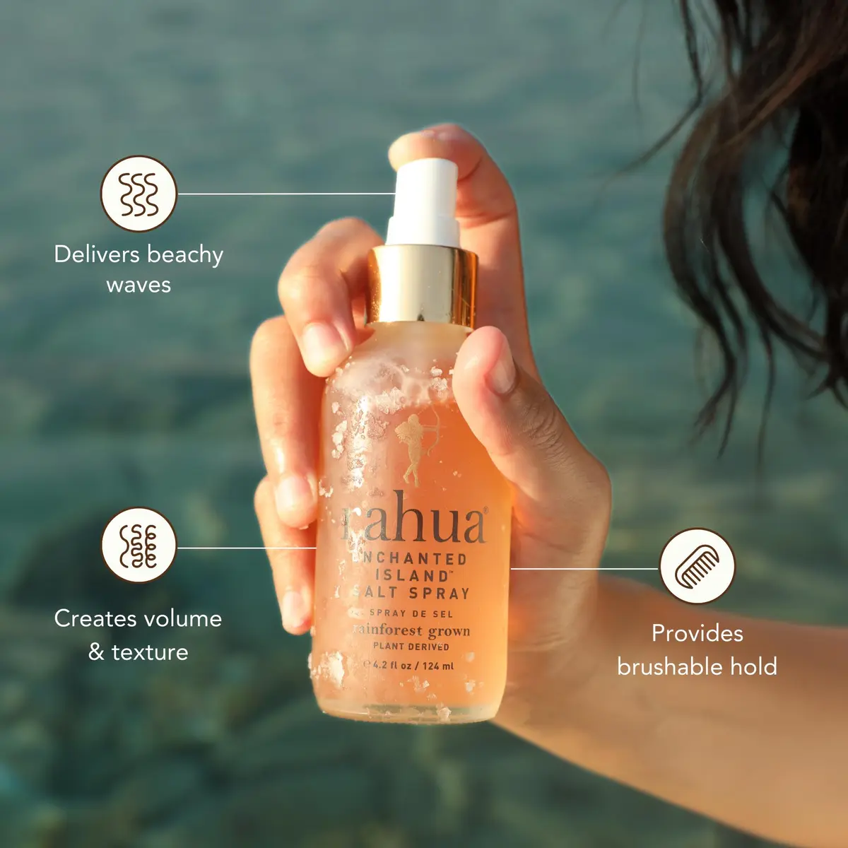 Rahua Enchanted Island Salt Spray 4.2 Fl Oz | Volumizing Beach Wave Hair Spray for All Hair Types - view 2