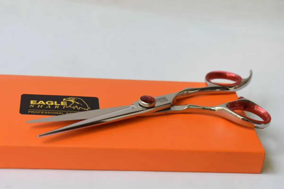 EAGLE SHARP Professional Hair Cutting Shears 5.5 Inch | Convex Edge Japanese 440C Stainless Steel - view 3